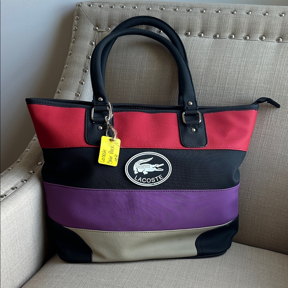 Lacoste Women's Colorblock Tote Bag